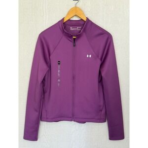 Under Armour ColdGear Women Purple Full Zip Fitted Training Jacket NWT's